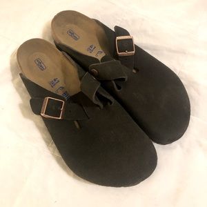 Birkenstock Boston Mocha Brown Clogs 10/41